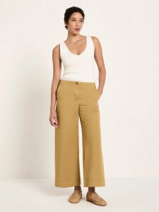 Lanius Damen Hose verkürzte Hose OCS khaki