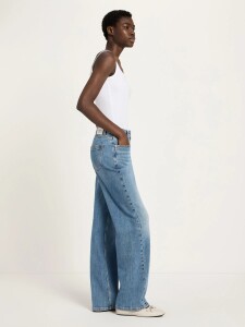 Lanius Damen Jeans straight GOTS light blue denim