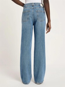Lanius Damen Jeans straight GOTS light blue denim