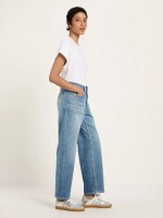 Lanius Damen Jeans relaxed GOTS stonewash blue denim 40