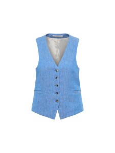 Lanius Damen Weste OCS lapis/ creme