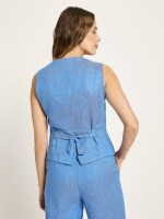 Lanius Damen Weste OCS lapis/ creme
