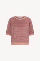 by bar Damen T-Shirt Neva Slub Stripe withered rose