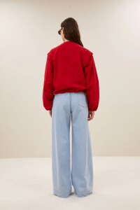 by bar Damen Jacke Maggie zip red