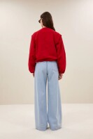 by bar Damen Jacke Maggie zip red