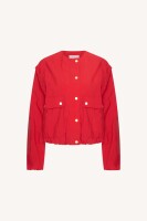 by bar Damen Jacke Maggie zip red