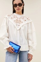 by bar Damen Handtasche Loua gloss bag gem blue
