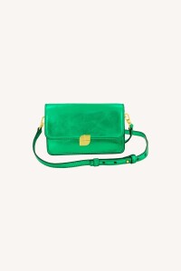 by bar Damen Handtasche Loua gloss bag electric green