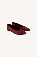 by bar Damen Schuhe leather metallic ballerina very berry