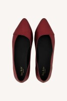 by bar Damen Schuhe leather metallic ballerina very berry