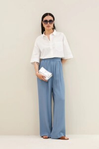 by bar Damen Bluse Pilar poplin white