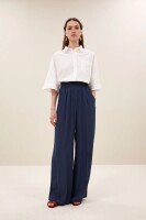 by bar Damen Bluse Pilar poplin white