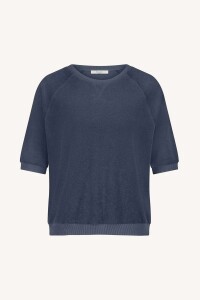 by bar Damen T-Shirt Neva slub midnight