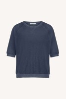 by bar Damen T-Shirt Neva slub midnight
