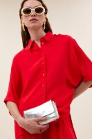 by bar Damen Bluse Sunny satin stripe lollipop