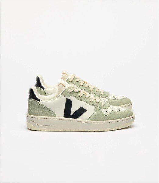 Veja Damen Schuhe V-10 Leather Pure Black Clay
