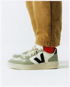 Veja Herren Schuhe V-10 Leather Pure Black Clay
