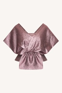 by bar Damen Bluse Simone metallic dusty lilac