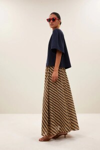 by bar Damen Bluse Olivia twill captain blue