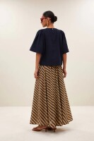 by bar Damen Bluse Olivia twill captain blue