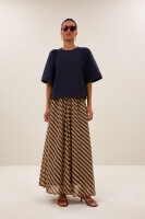 by bar Damen Bluse Olivia twill captain blue
