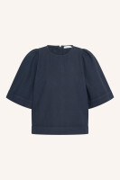 by bar Damen Bluse Olivia twill captain blue