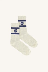 by bar Damen Socken logo sparkle grey navy onesize