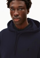 Armedangels Herren Pullover Hoodie Paarlo Fleece night sky