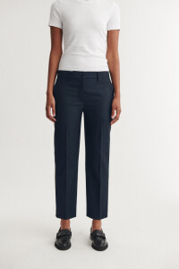 Basic Apparel Damen Hose Radi slim navy melange