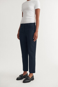 Basic Apparel Damen Hose Radi slim navy melange