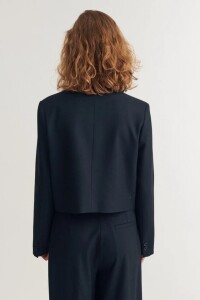 Basic Apparel Damen Blazer Radi short navy melange
