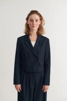 Basic Apparel Damen Blazer Radi short navy melange