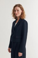 Basic Apparel Damen Blazer Radi short navy melange