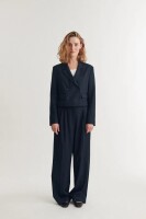 Basic Apparel Damen Blazer Radi short navy melange