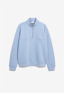 Armedangels Herren Pullover Troyer Waarlo loop wedgwood