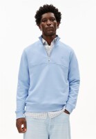 Armedangels Herren Pullover Troyer Waarlo loop wedgwood