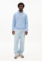 Armedangels Herren Pullover Troyer Waarlo loop wedgwood