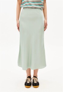 Armedangels Damen Rock Lenovaa satin slip-skirt foam