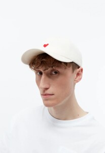 GIVN Unisex Basecap GB-Tim (Heart) Off White onesize