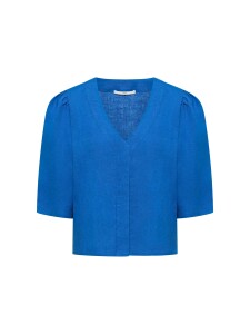 Lanius Damen Bluse 3/4 Arm GOTS lapis