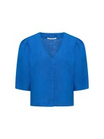 Lanius Damen Bluse 3/4 Arm GOTS lapis