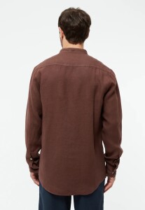 Givn Herren Hemd GB-Wes Chocolate Brown (linen)