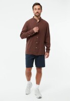 Givn Herren Hemd GB-Wes Chocolate Brown (linen)