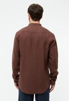 Givn Herren Hemd GB-Wes Chocolate Brown (linen)