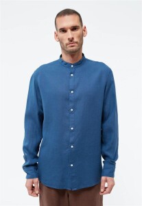 Givn Herren Hemd GB-Wes Blazing blue (linen)