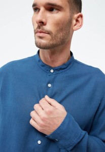 Givn Herren Hemd GB-Wes Blazing blue (linen)