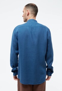 Givn Herren Hemd GB-Wes Blazing blue (linen)
