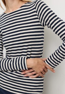 Recolution Damen Longsleeve Iris Stripes dark navy
