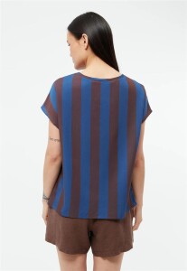 Givn Damen Bluse GB-Fenna Blazing Blue/Chocolate Brown