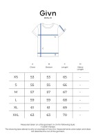 Givn Damen Bluse GB-Fenna Blazing Blue/Chocolate Brown